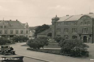 Bilde av Byparken sett mot Skolegata